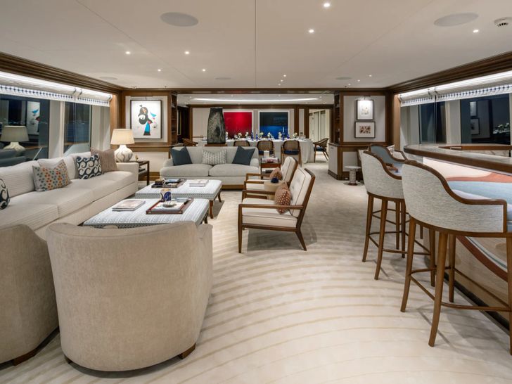 FOS Feadship 62m - main saloon lounge FOS Feadship 62m - main saloon lounge