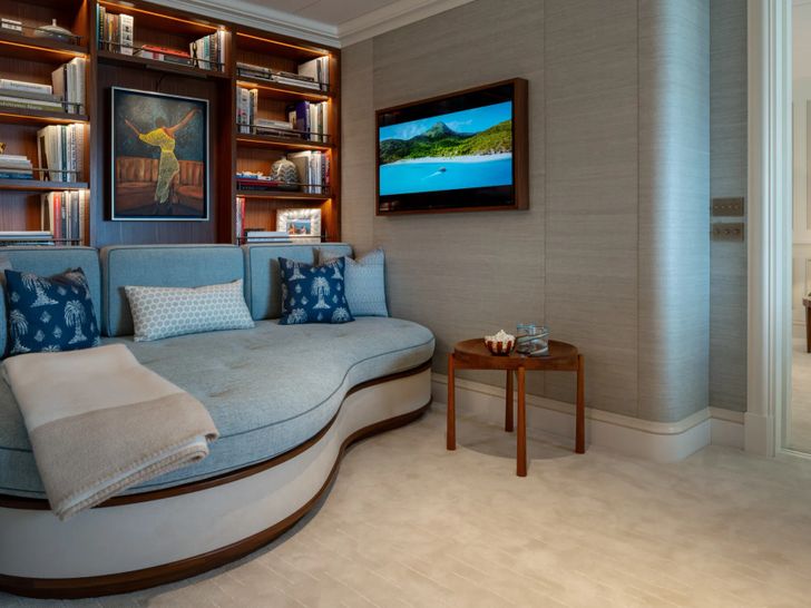 FOS Feadship 62m - master cabin office lounge FOS Feadship 62m - master cabin office lounge