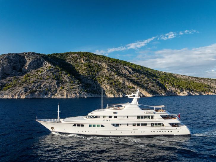 FOS Feadship 62m - cruising side profile FOS Feadship 62m - cruising side profile