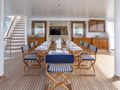 FOS Feadship 62m - sky deck alfresco dining area FOS Feadship 62m - sky deck alfresco dining area