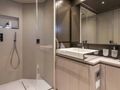 G Riva 90 Argo VIP king cabin bathroom