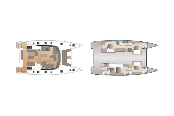 Layout for G3 Fountain Pajot Aura 51 - layout