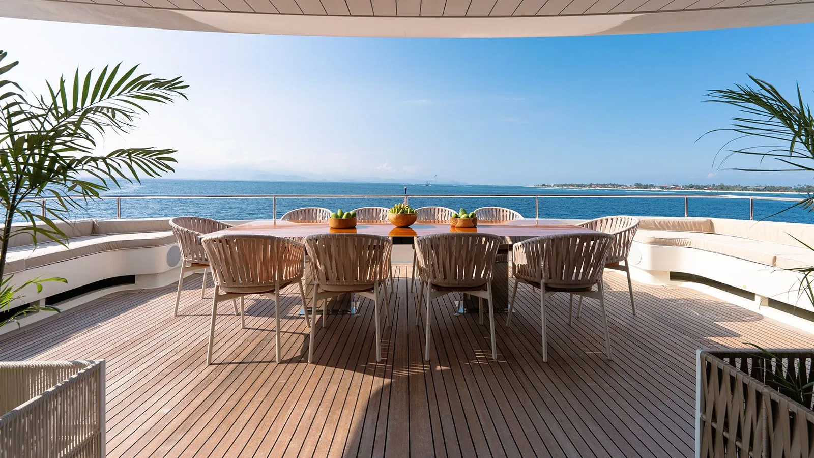 GALILEO Picchiotti 55.7m - aft deck lounge area with sun beds