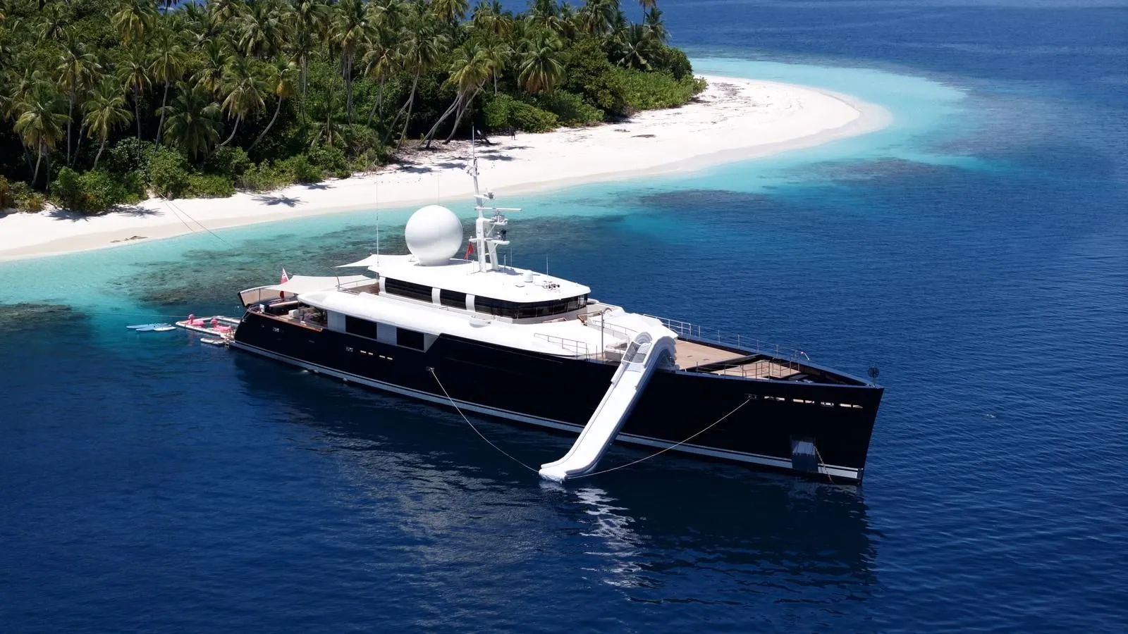 GALILEO Picchiotti 55.7m - profile with slide set up