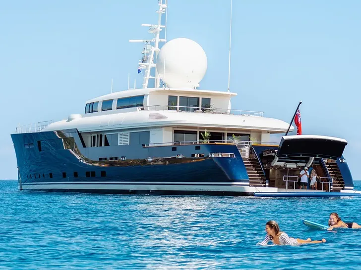 GALILEO Picchiotti 55.7m - view of aft deck with water toys out GALILEO Picchiotti 55.7m - view of aft deck with water toys out