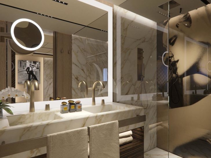 GECO Admiral yacht VIP Bathroom GECO Admiral yacht VIP Bathroom