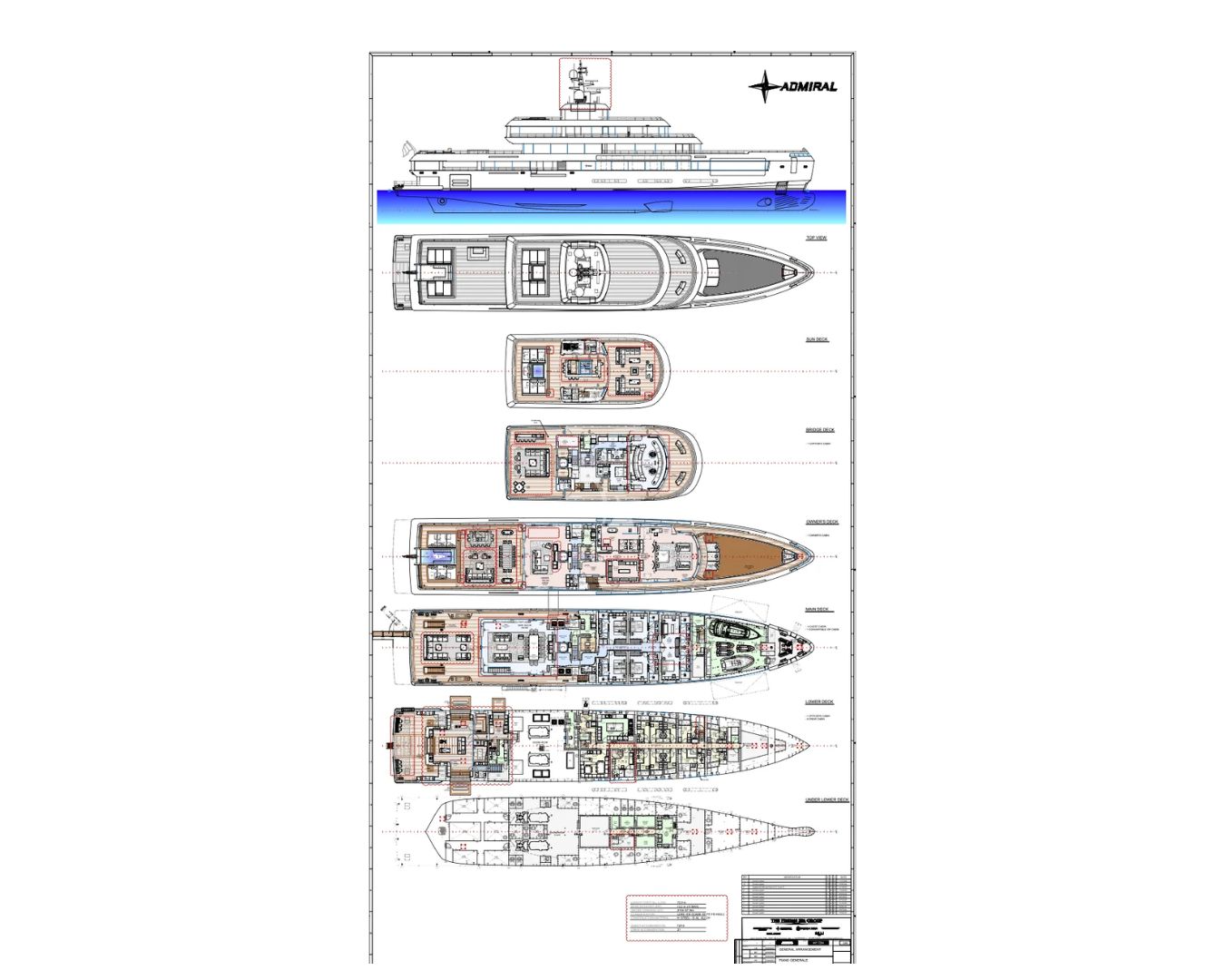 Layout for GECO (BY G. ARMANI) Admiral 72m - layout