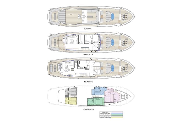 Layout for GEMAYA Abeking and Rasmussen 33m - layout