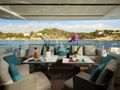 GEORGE FIVE Sanlorenzo SL96 - aft deck alfresco dining area GEORGE FIVE Sanlorenzo SL96 - aft deck alfresco dining area
