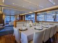 GEORGE P Sunseeker 115 Sport Yacht - main dining area GEORGE P Sunseeker 115 Sport Yacht - main dining area