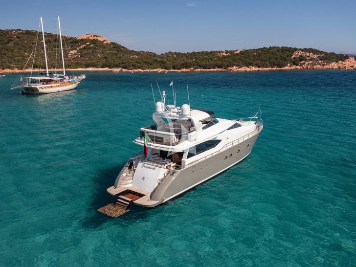 GIANPAOLA Maiora 70 anchored aft view GIANPAOLA Maiora 70 anchored aft view