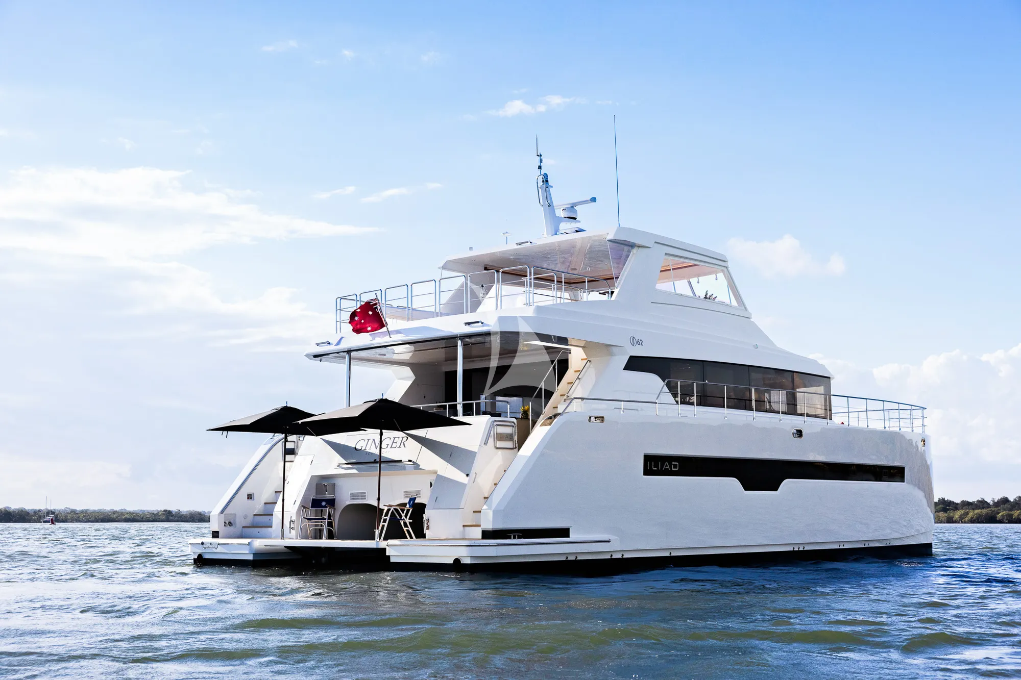 GINGER Iliad 62 - anchored aft shot