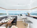 GINGER Iliad 62 - flybridge covered dining area and bar GINGER Iliad 62 - flybridge covered dining area and bar