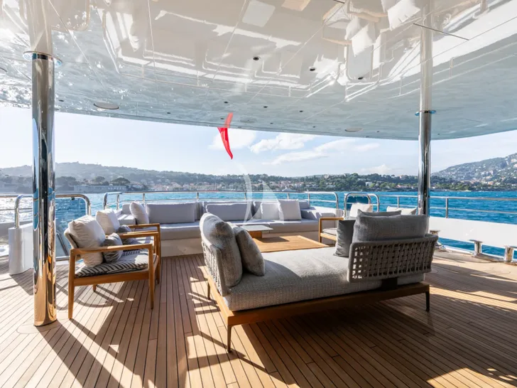 GIOIA Codecasa Vintage 43m - main aft deck GIOIA Codecasa Vintage 43m - main aft deck