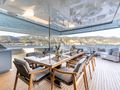 GIOIA Codecasa Vintage 43m - sky deck dining area GIOIA Codecasa Vintage 43m - sky deck dining area