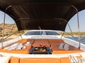 GIOE I Tecnomar 100 foredeck bronzing and lounging area covered GIOE I Tecnomar 100 foredeck bronzing and lounging area covered