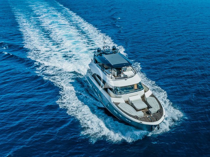 GIORGIO Monte Carlo 86 - cruising bow view GIORGIO Monte Carlo 86 - cruising bow view