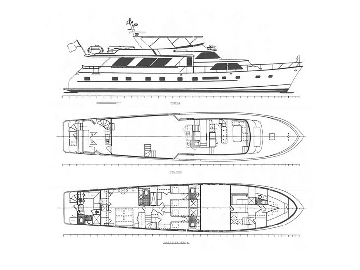 AURIANE Broward Marine 30m - layout AURIANE Broward Marine 30m - layout