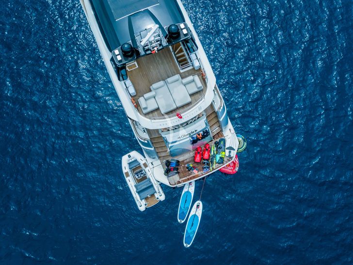 GIORGIO Monte Carlo 86 - water toys aerial shot GIORGIO Monte Carlo 86 - water toys aerial shot