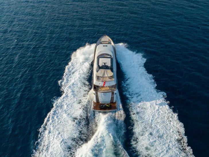 GO Dragos Yachts 111 - cruising aft shot GO Dragos Yachts 111 - cruising aft shot