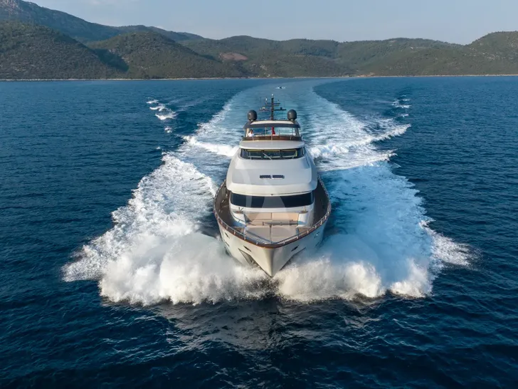 GO Dragos Yachts 111 - cruising front shot GO Dragos Yachts 111 - cruising front shot