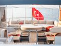 GO Dragos Yachts 111 - flybridge seating and dining area GO Dragos Yachts 111 - flybridge seating and dining area