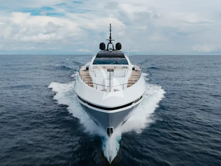 VELOCITY Mangusta GranSport 54 - bow view cruising VELOCITY Mangusta GranSport 54 - bow view cruising