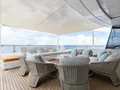VELOCITY Mangusta GranSport 54 - main aft deck lounge VELOCITY Mangusta GranSport 54 - main aft deck lounge