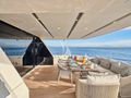 GOLDEN YACHT Sanlorenzo SL106 - aft deck dining and lounging area GOLDEN YACHT Sanlorenzo SL106 - aft deck dining and lounging area