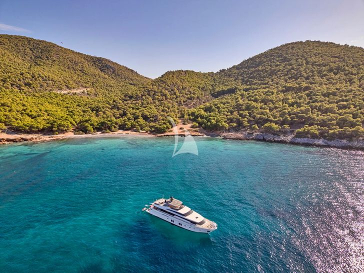 GOLDEN YACHT Sanlorenzo SL106 - drone shot GOLDEN YACHT Sanlorenzo SL106 - drone shot