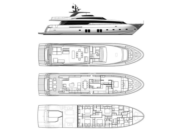 GOLDEN YACHT Sanlorenzo SL106 - layout GOLDEN YACHT Sanlorenzo SL106 - layout