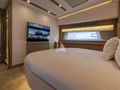 GOOD TIMES Prestige 680 - master cabin bed and TV GOOD TIMES Prestige 680 - master cabin bed and TV
