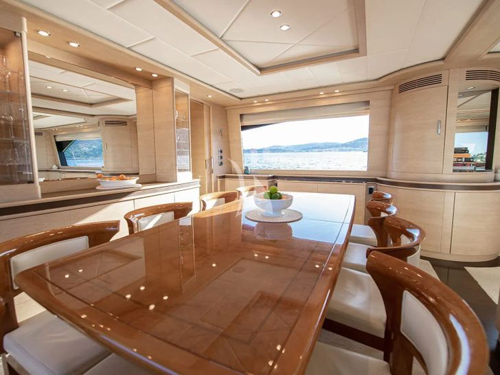 GRACE Astondoa 96 GLX - main dining area GRACE Astondoa 96 GLX - main dining area