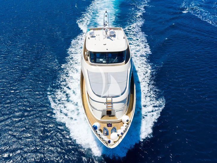 GRACE Aegean Yachts 28m - cruising bow view GRACE Aegean Yachts 28m - cruising bow view