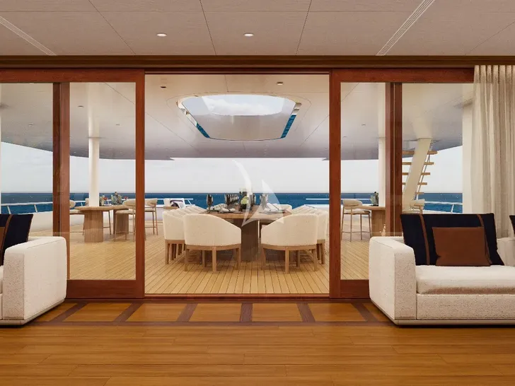 GRAND OCEAN Blohm&Voss 85m - bridge deck lounge GRAND OCEAN Blohm&Voss 85m - bridge deck lounge