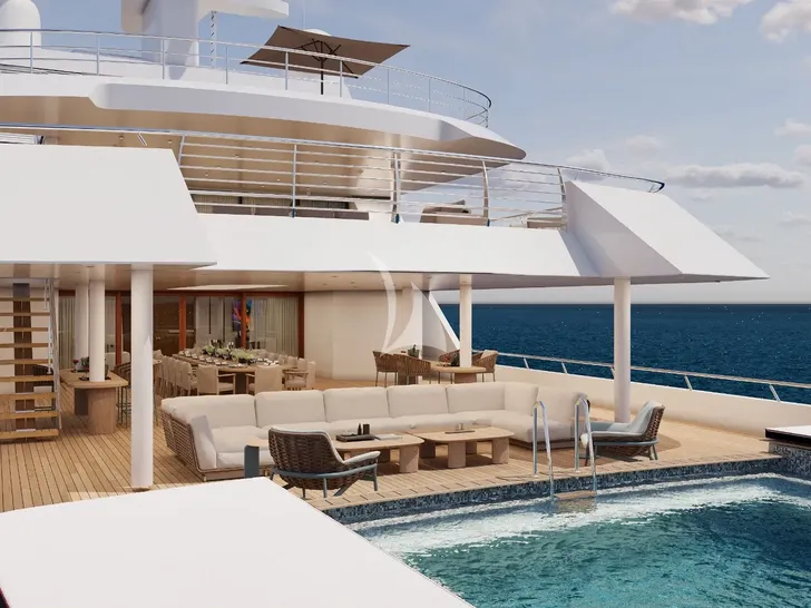 GRAND OCEAN Blohm&Voss 85m - bridge deck GRAND OCEAN Blohm&Voss 85m - bridge deck