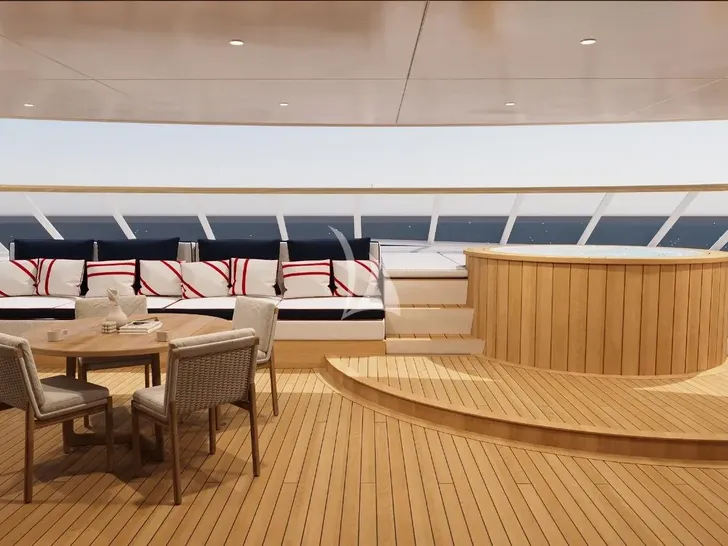 GRAND OCEAN Blohm&Voss 85m - sky deck lounge and jacuzzi GRAND OCEAN Blohm&Voss 85m - sky deck lounge and jacuzzi