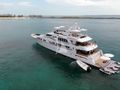GRAND ILLUSION Palmer Johnson 137 - anchored aft shot GRAND ILLUSION Palmer Johnson 137 - anchored aft shot