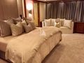 GRAND ILLUSION Palmer Johnson 137 - master cabin bed and couch GRAND ILLUSION Palmer Johnson 137 - master cabin bed and couch