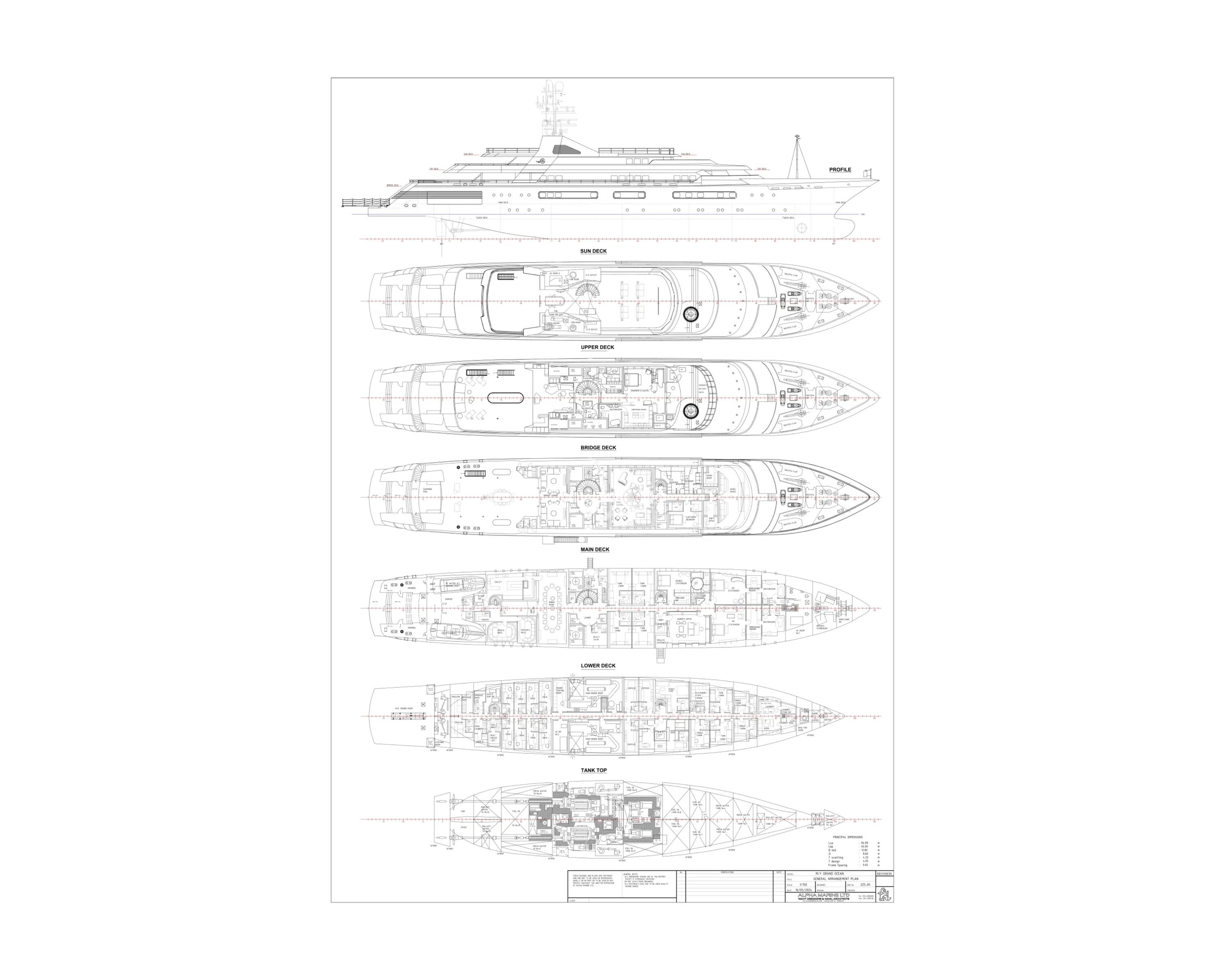 GRAND OCEAN Blohm&Voss 85m - layout