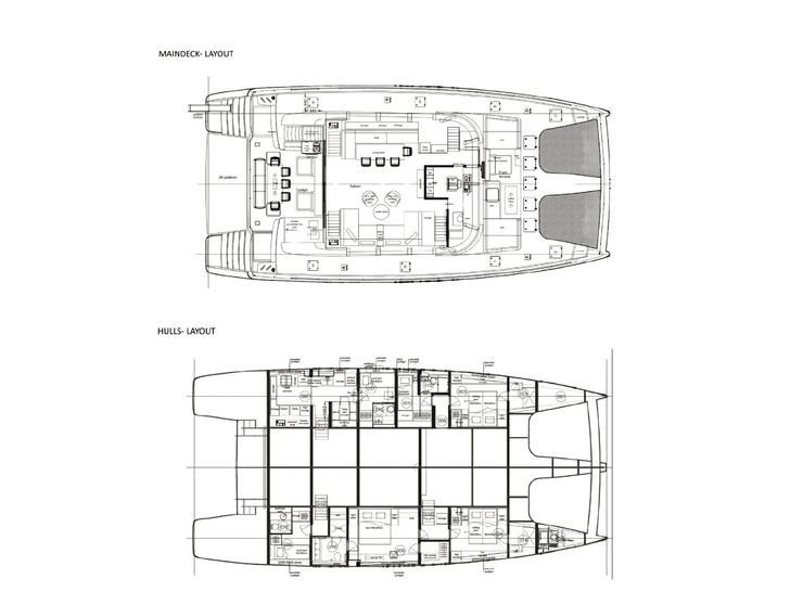 GREYB Sunreef 80 - layout GREYB Sunreef 80 - layout