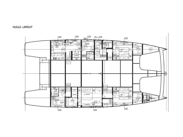 GREYB Sunreef 80 - layout GREYB Sunreef 80 - layout