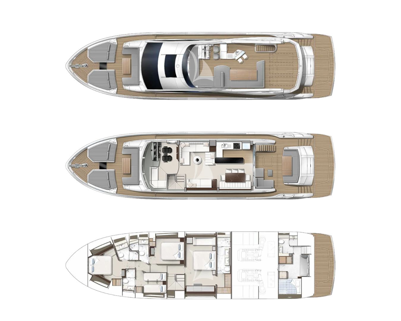 G.T.U. Sunseeker 76 - layout