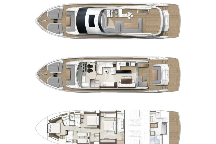 Charter Yacht G.T.U. - Sunseeker 76 - 4 Cabins - Genoa - Liguria - La Spezia - Italian Riviera