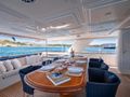 HAG Custom Line 30m - main aft deck alfresco dining area HAG Custom Line 30m - main aft deck alfresco dining area