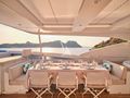 HAKUNA MATATA Couach 3700 FLY - flybridge dining area HAKUNA MATATA Couach 3700 FLY - flybridge dining area