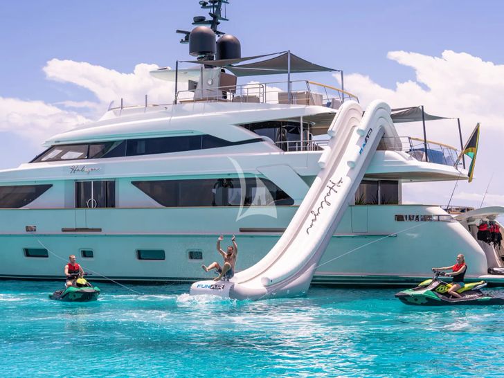 HALCYON Sanlorenzo 112 - with the water slide and jet skis HALCYON Sanlorenzo 112 - with the water slide and jet skis