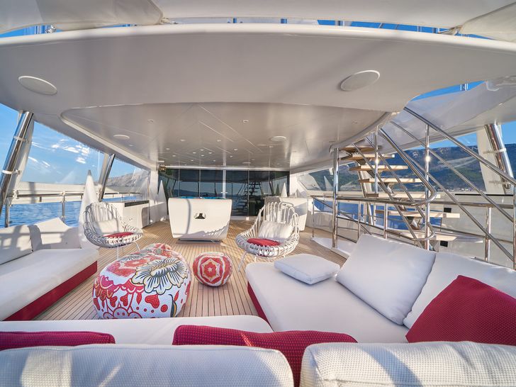 HAPPY ME Benetti 132 Supreme Bridge Deck Aft HAPPY ME Benetti 132 Supreme Bridge Deck Aft