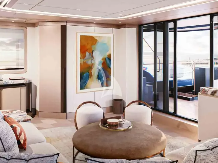 HAZE 2 Cantiere Delle Marche Darwin 102 - sky lounge center table HAZE 2 Cantiere Delle Marche Darwin 102 - sky lounge center table