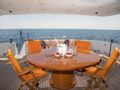 HEARTBEAT OF LIFE Heesen 28m - aft alfresco dining area HEARTBEAT OF LIFE Heesen 28m - aft alfresco dining area